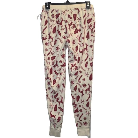 Hanna Andersson Organic Scandi Cane Long John Christmas Pajama Pants Adult Sz S - Picture 4 of 10